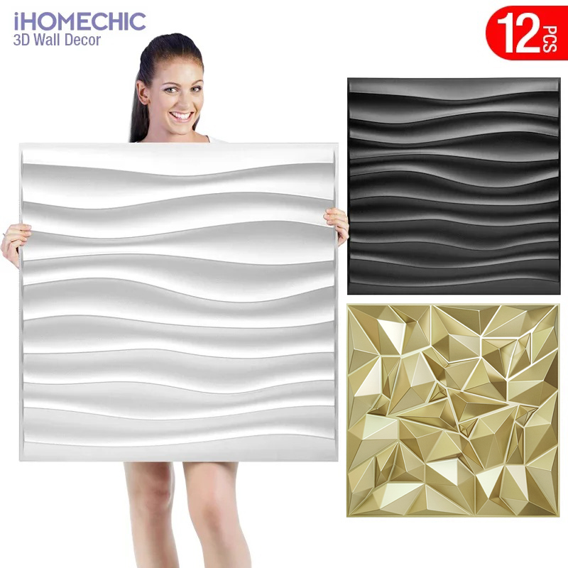 12 шт., 50x50 см, 3D-панели дл – обзор и цена Pvc Panel Background