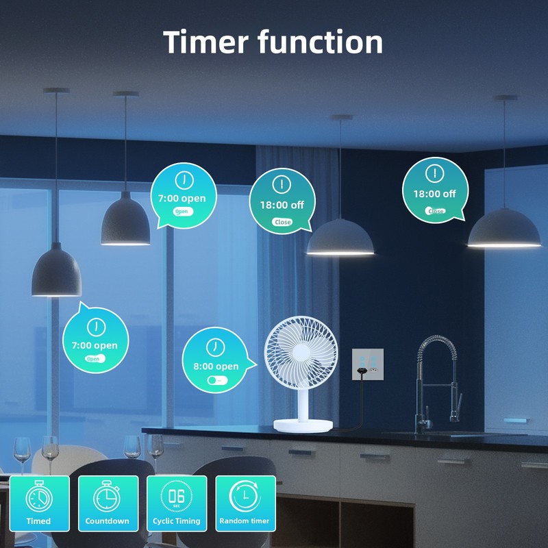 Умная розетка MOES Tuya с Wi-F – обзор и цена Timer Dual Outlet